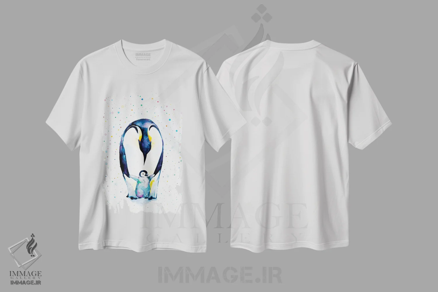 تیشرت سفید طرح دار – تیشرت هنری ,گام های کوچک اثر مارک آلانته immage.ir
