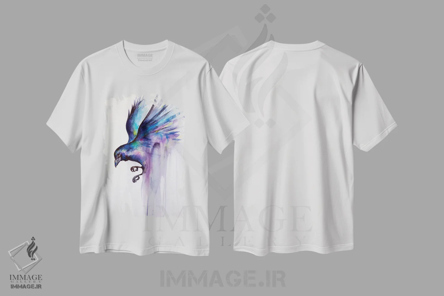 تیشرت سفید طرح دار – تیشرت هنری ,هرگز دیگر اثر مارک آلانته فروشگاه ایماژ