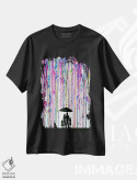تیشرت مشکی طرح دار – تیشرت هنری ,خانه اثر مارک آلانته فروشگاه ایماژ