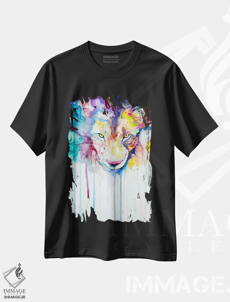 تیشرت مشکی طرح دار – تیشرت حیوانات ,سفئوس اثر مارک آلانته فروشگاه ایماژ