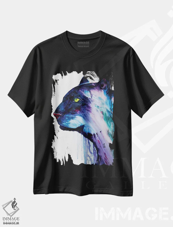 تیشرت مشکی طرح دار – تیشرت هنری ,اورفئوس اثر مارک آلانته فروشگاه ایماژ