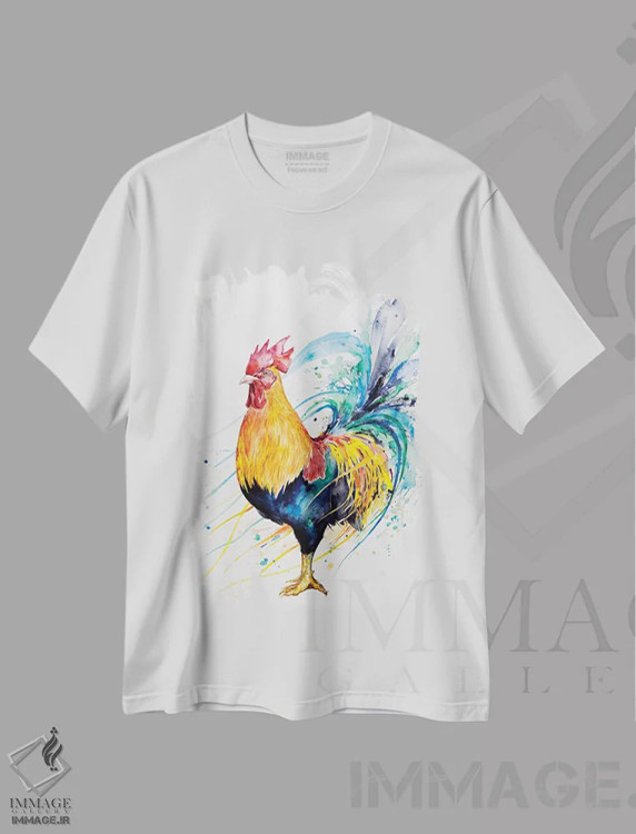 تیشرت سفید طرح دار – تیشرت فانتزی ,توده هیزم اثر مارک آلانته فروشگاه ایماژ