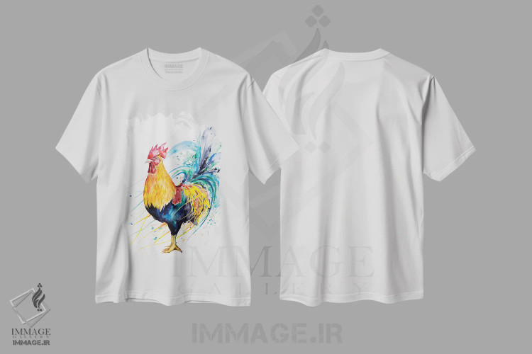 تیشرت سفید طرح دار – تیشرت فانتزی ,توده هیزم اثر مارک آلانته فروشگاه ایماژ