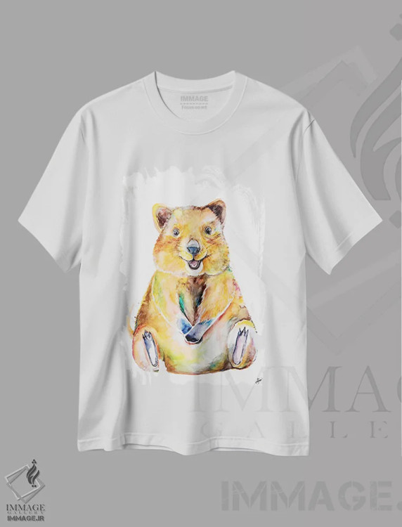 تیشرت سفید طرح دار – تیشرت حیوانات ,کوکا اثر مارک آلانته immage.ir