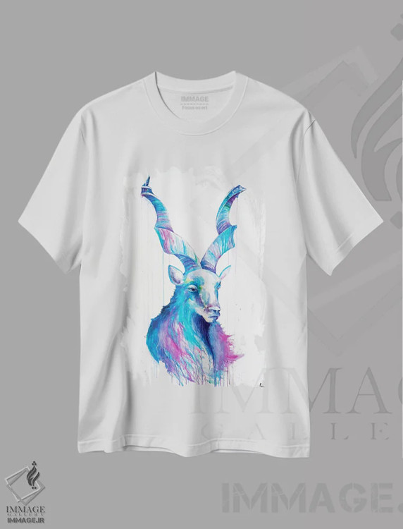 تیشرت سفید طرح دار – تیشرت حیوانات ,شیرو اثر مارک آلانته فروشگاه ایماژ