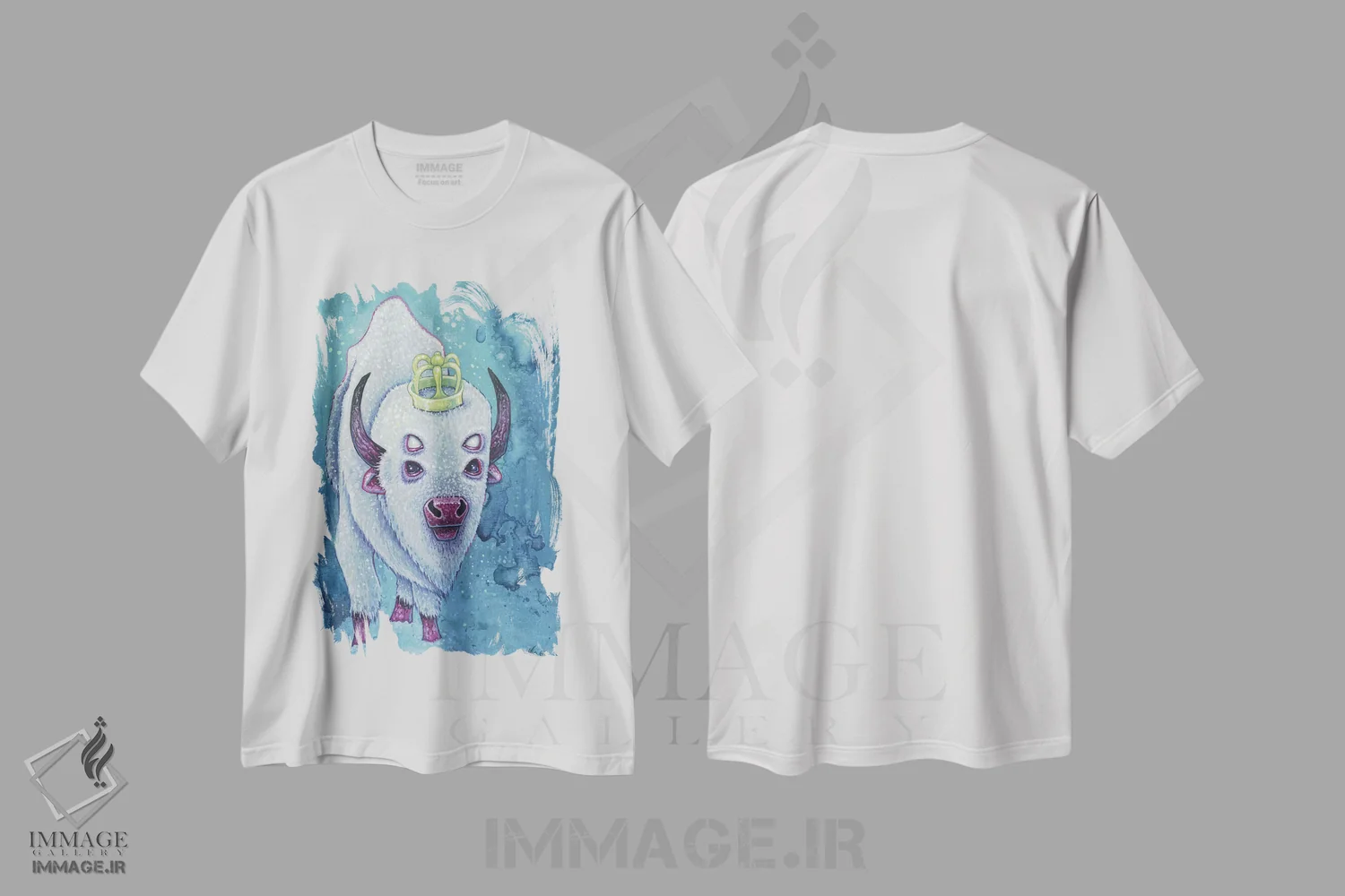 تیشرت سفید طرح دار – تیشرت حیوانات ,بوری اثر مگان ماژوسکی فروشگاه ایماژ