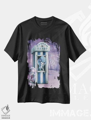 تیشرت مشکی طرح دار – تیشرت فانتزی ,پنبه و آب نبات اثر مگان ماژوسکی فروشگاه ایماژ