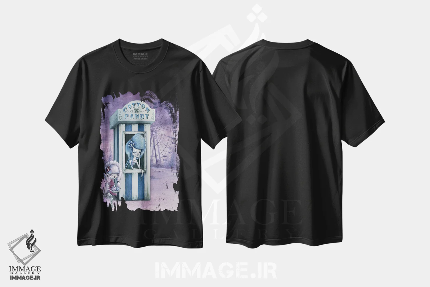 تیشرت مشکی طرح دار – تیشرت فانتزی ,پنبه و آب نبات اثر مگان ماژوسکی فروشگاه ایماژ
