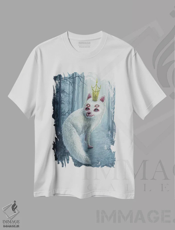 تیشرت سفید طرح دار – تیشرت حیوانات ,داگور اثر مگان ماژوسکی فروشگاه ایماژ