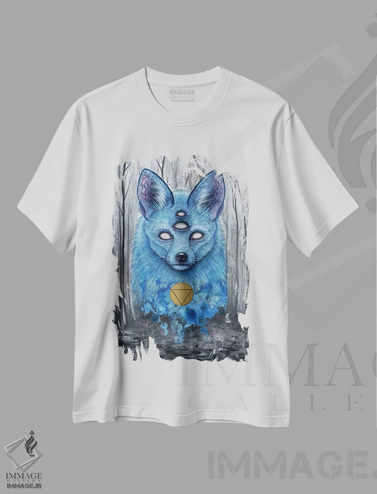 تیشرت سفید طرح دار – تیشرت فانتزی ,دلینگ اثر مگان ماژوسکی immage.ir