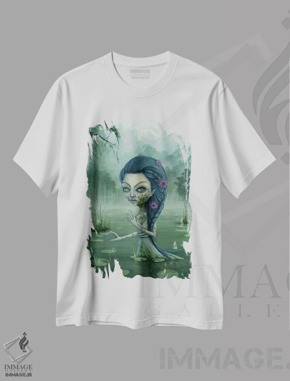 تیشرت سفید طرح دار – تیشرت هالووین ,الیونومائه اثر مگان ماژوسکی فروشگاه ایماژ