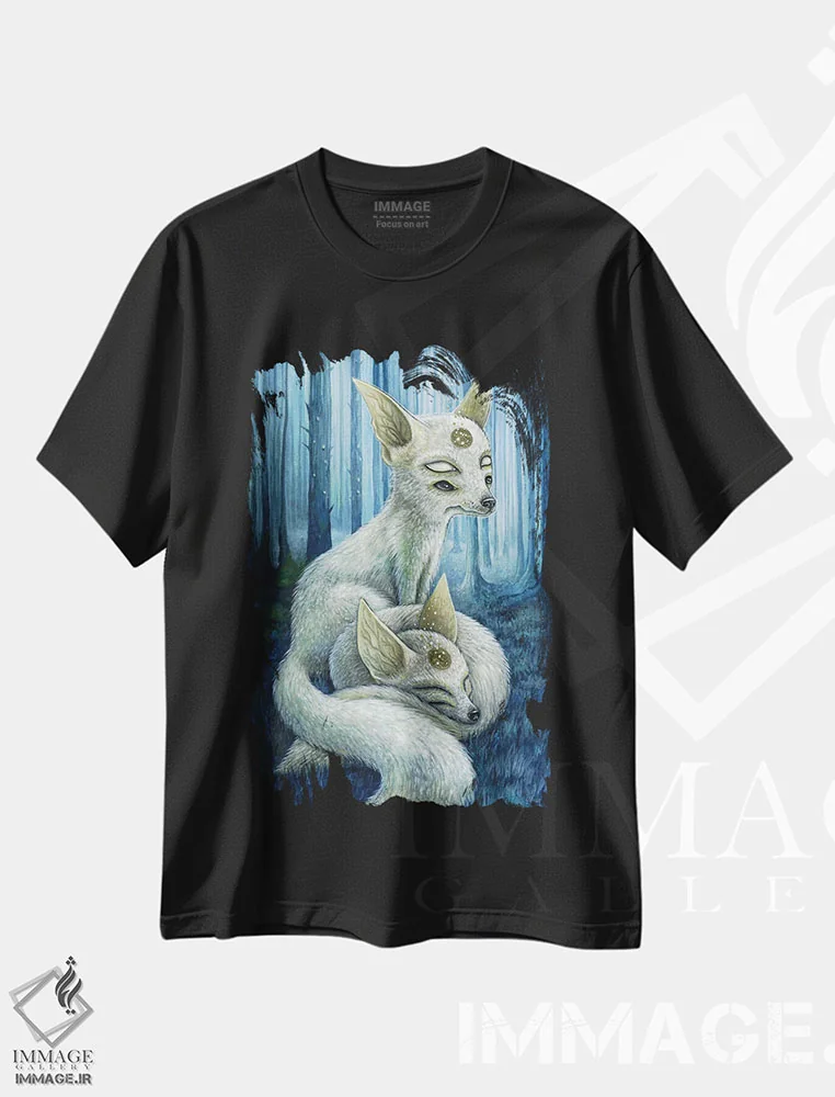 تیشرت مشکی طرح دار – تیشرت حیوانات ,فریر و فریگ اثر مگان ماژوسکی فروشگاه ایماژ