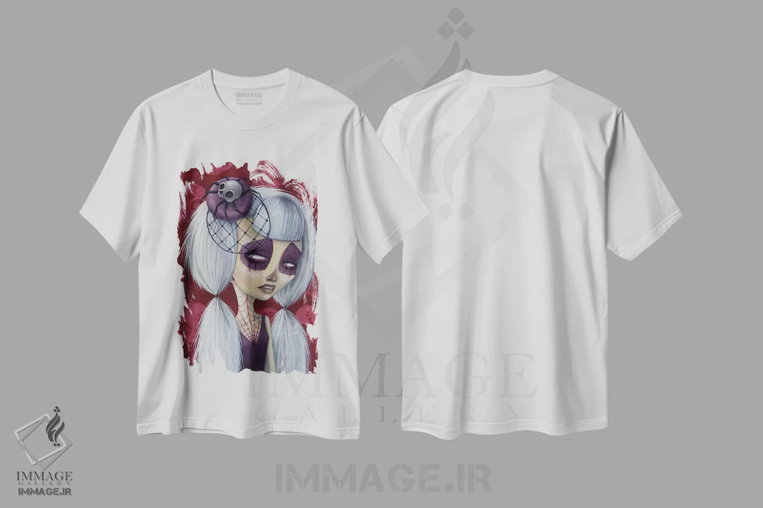 تیشرت سفید طرح دار – تیشرت فانتزی ,بیوه زیبای اسپانیایی اثر مگان ماژوسکی immage.ir