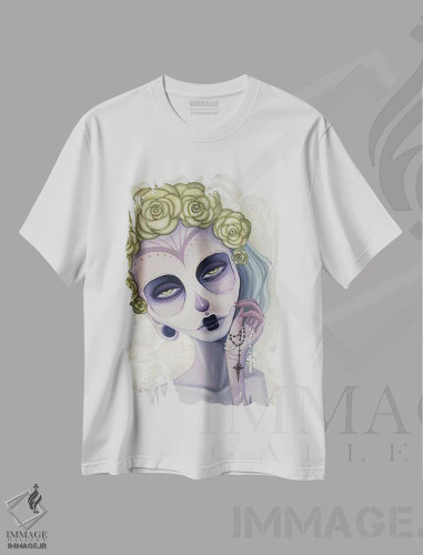 تیشرت سفید طرح دار – تیشرت فرهنگی ,میا اثر مگان ماژوسکی فروشگاه ایماژ