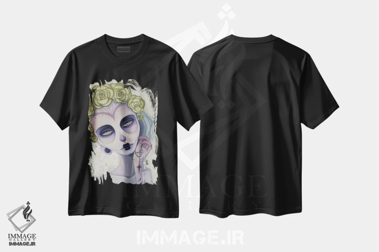 تیشرت مشکی طرح دار – تیشرت فرهنگی ,میا اثر مگان ماژوسکی immage.ir