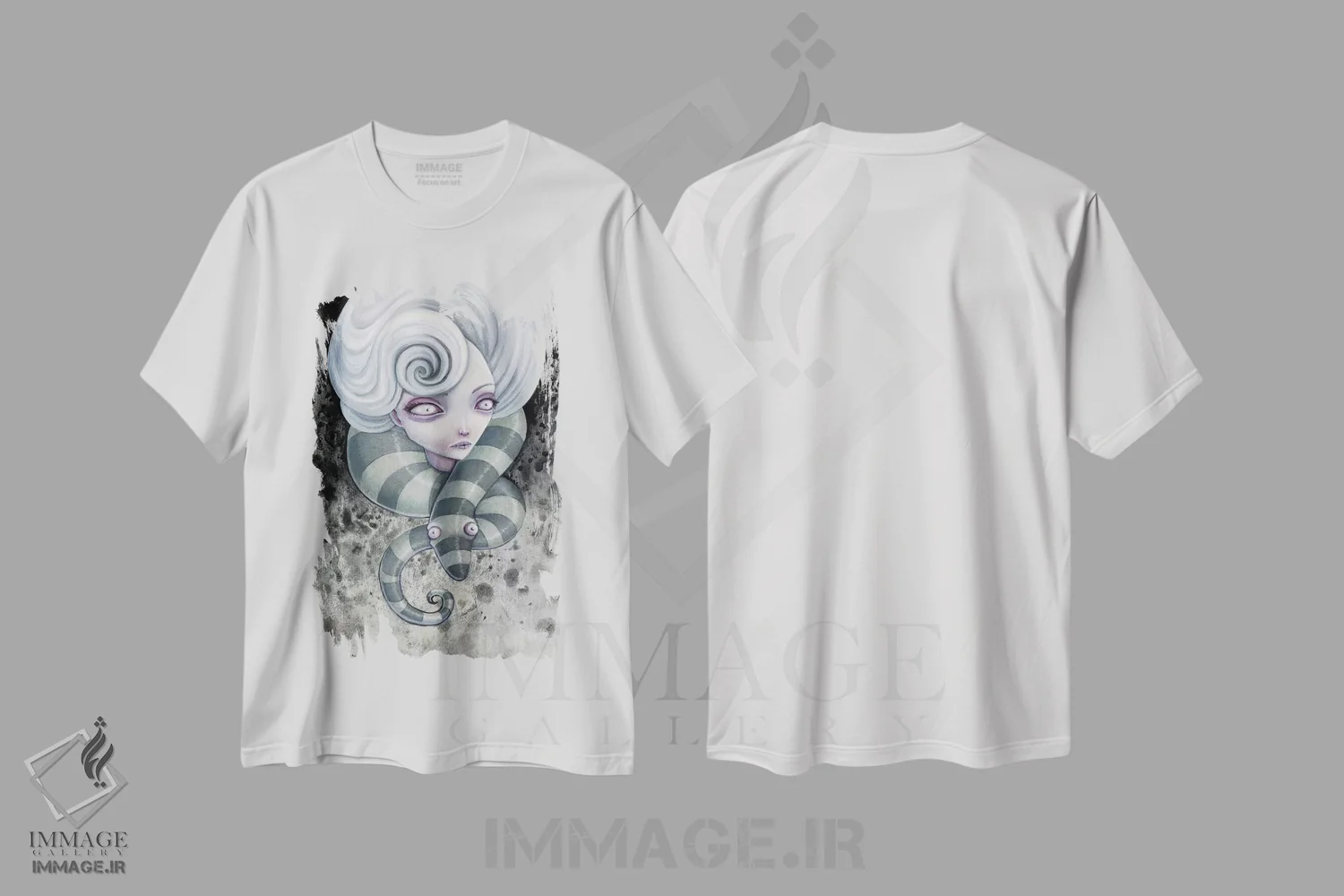 تیشرت سفید طرح دار – تیشرت ترسناک ,کابوس ها اثر مگان ماژوسکی فروشگاه ایماژ