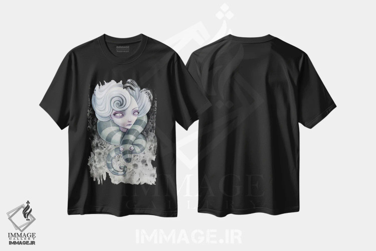 تیشرت مشکی طرح دار – تیشرت ترسناک ,کابوس ها اثر مگان ماژوسکی immage.ir