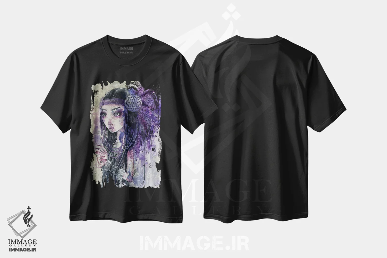 تیشرت مشکی طرح دار – تیشرت پرتره زنانه ,اندوه های کهنه اثر مگان ماژوسکی فروشگاه ایماژ
