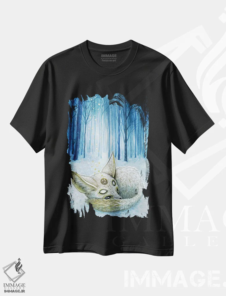 تیشرت مشکی طرح دار – تیشرت طبیعت ,ویلی اثر مگان ماژوسکی immage.ir