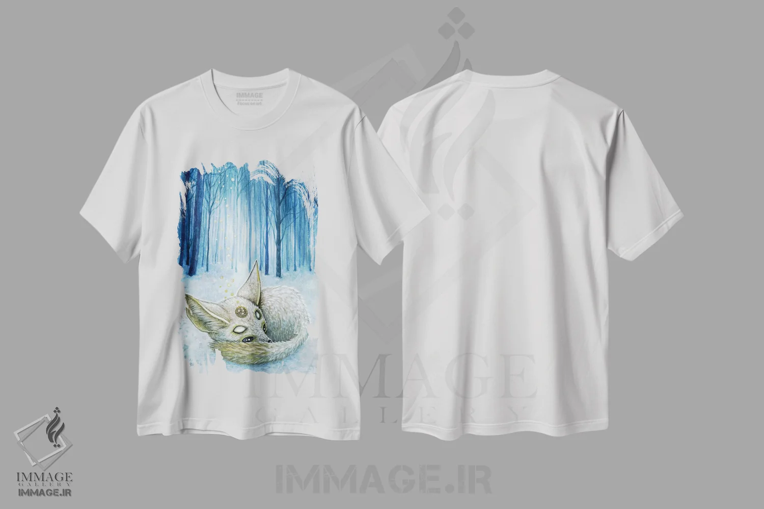 تیشرت سفید طرح دار – تیشرت طبیعت ,ویلی اثر مگان ماژوسکی فروشگاه ایماژ