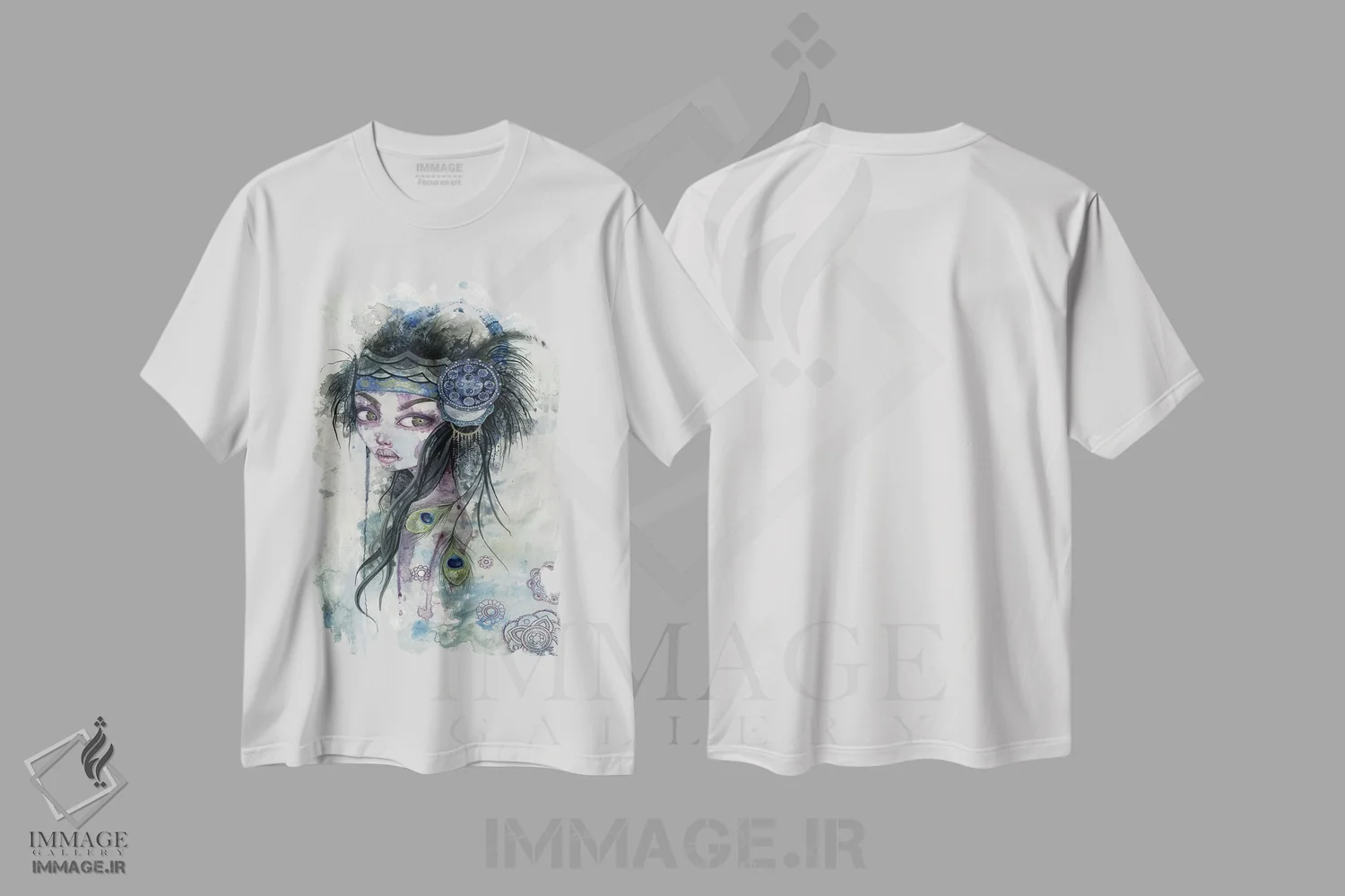 تیشرت سفید طرح دار – تیشرت هنری ,چون چشمان ما همچون اخگر است اثر مگان ماژوسکی فروشگاه ایماژ