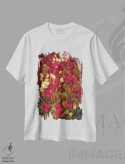 تیشرت سفید طرح دار – تیشرت گل ,لاله ها اثر مارکو کارماسی immage.ir