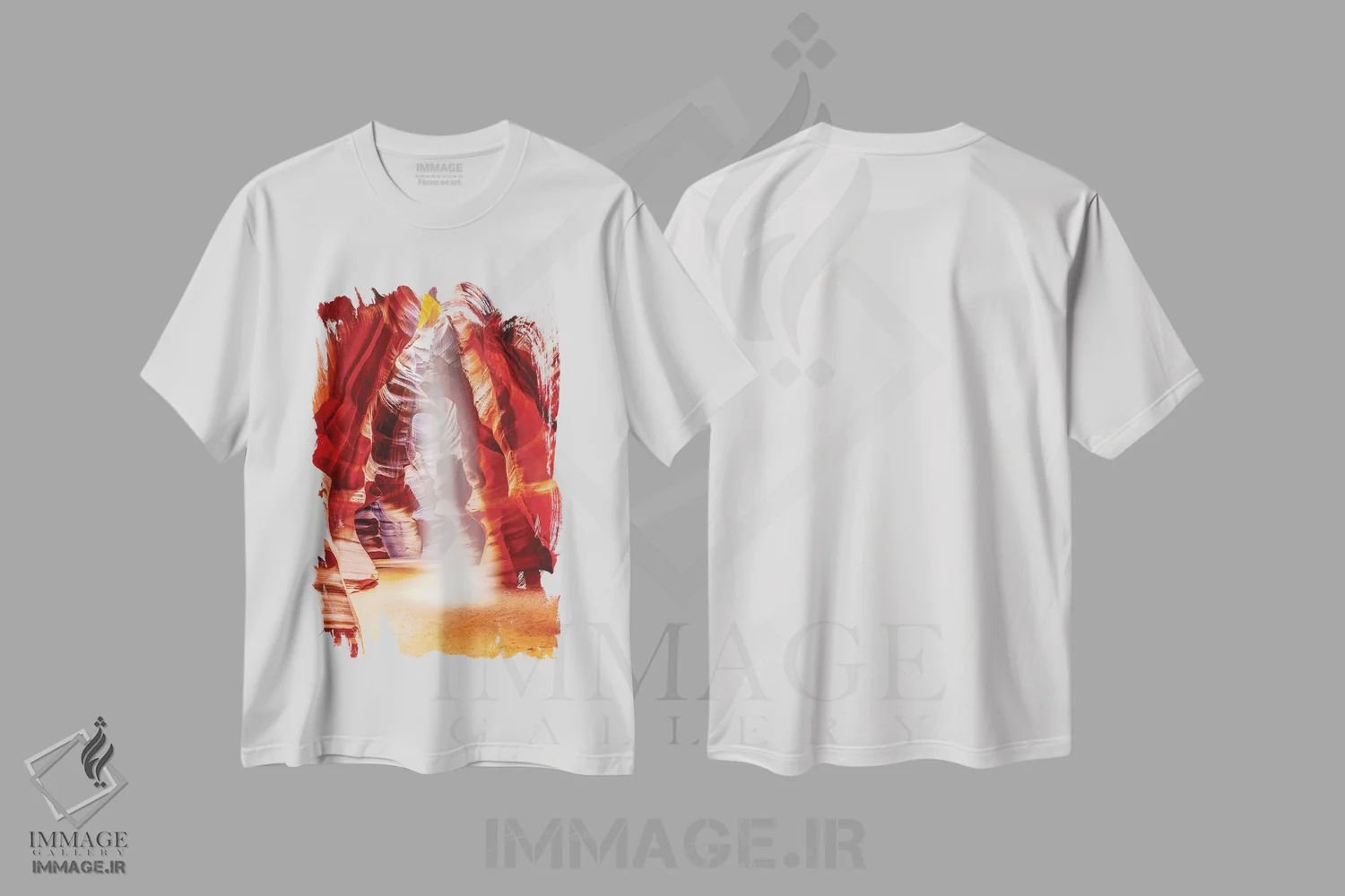 تیشرت سفید طرح دار – تیشرت منظره ,شبح اثر مارکو کارماسی immage.ir