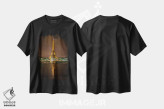 تیشرت مشکی طرح دار – تیشرت شهری ,انعکاس برج طلایی اثر مارکو کارماسی immage.ir