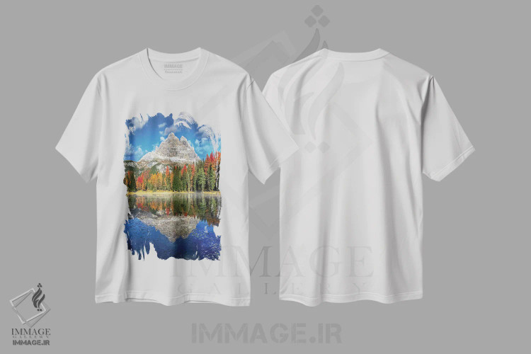 تیشرت سفید طرح دار – تیشرت طبیعت ,تری چیمه لاوارِدو اثر مارکو کارماسی فروشگاه ایماژ