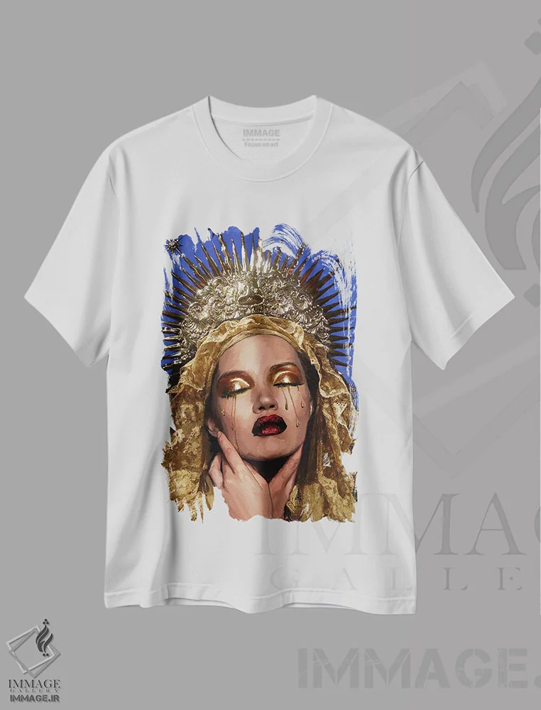 تیشرت سفید طرح دار – تیشرت هنری ,باروک کیچ I اثر مارسیا آلک immage.ir
