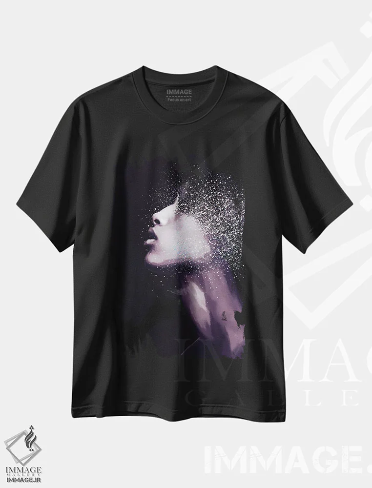 تیشرت مشکی طرح دار – تیشرت مدرن ,زیبایی سیاه XVI اثر مارسیا آلک فروشگاه ایماژ