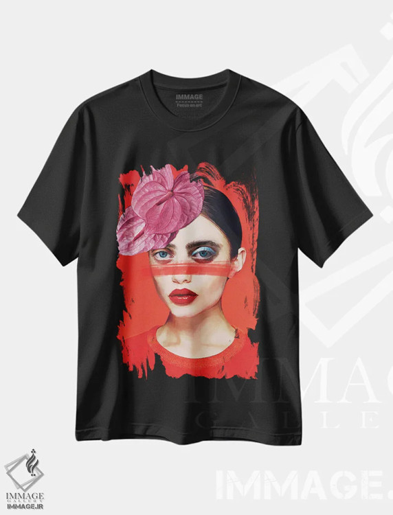 تیشرت مشکی طرح دار – تیشرت هنری مدرن ,رنگ شماره I اثر مارسیا آلک immage.ir