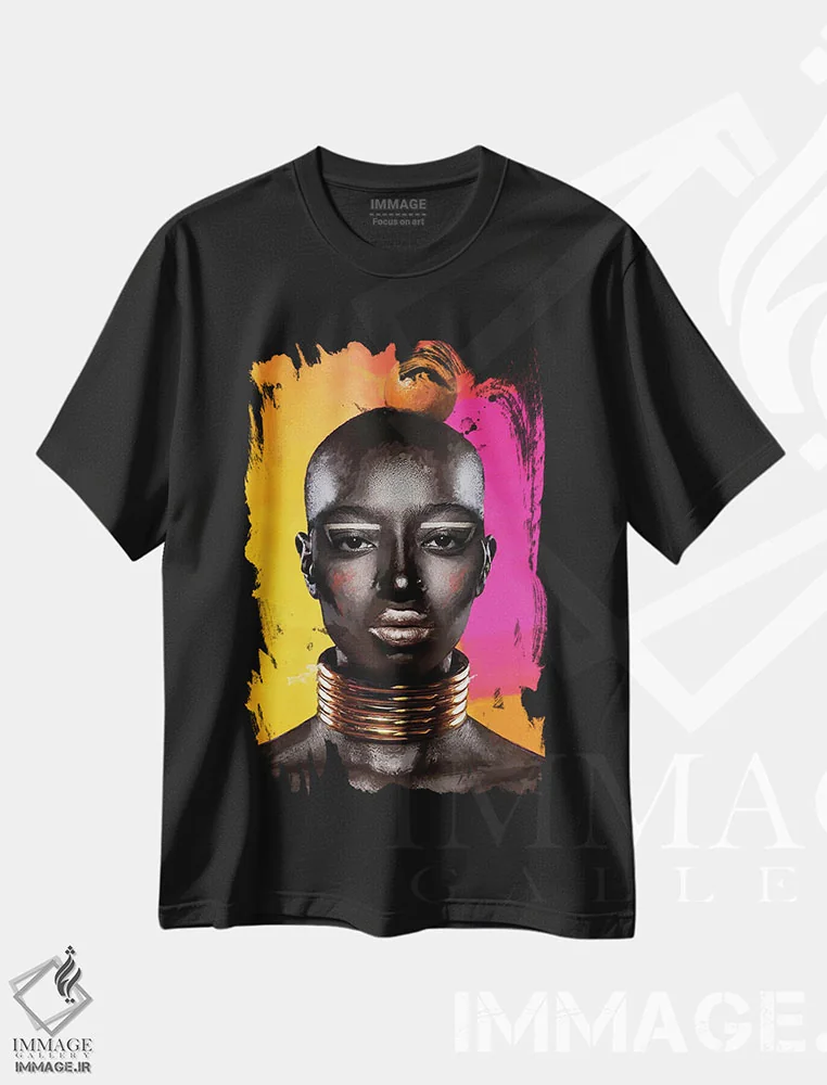 تیشرت مشکی طرح دار – تیشرت فرهنگی ,رنگ شماره III اثر مارسیا آلک immage.ir
