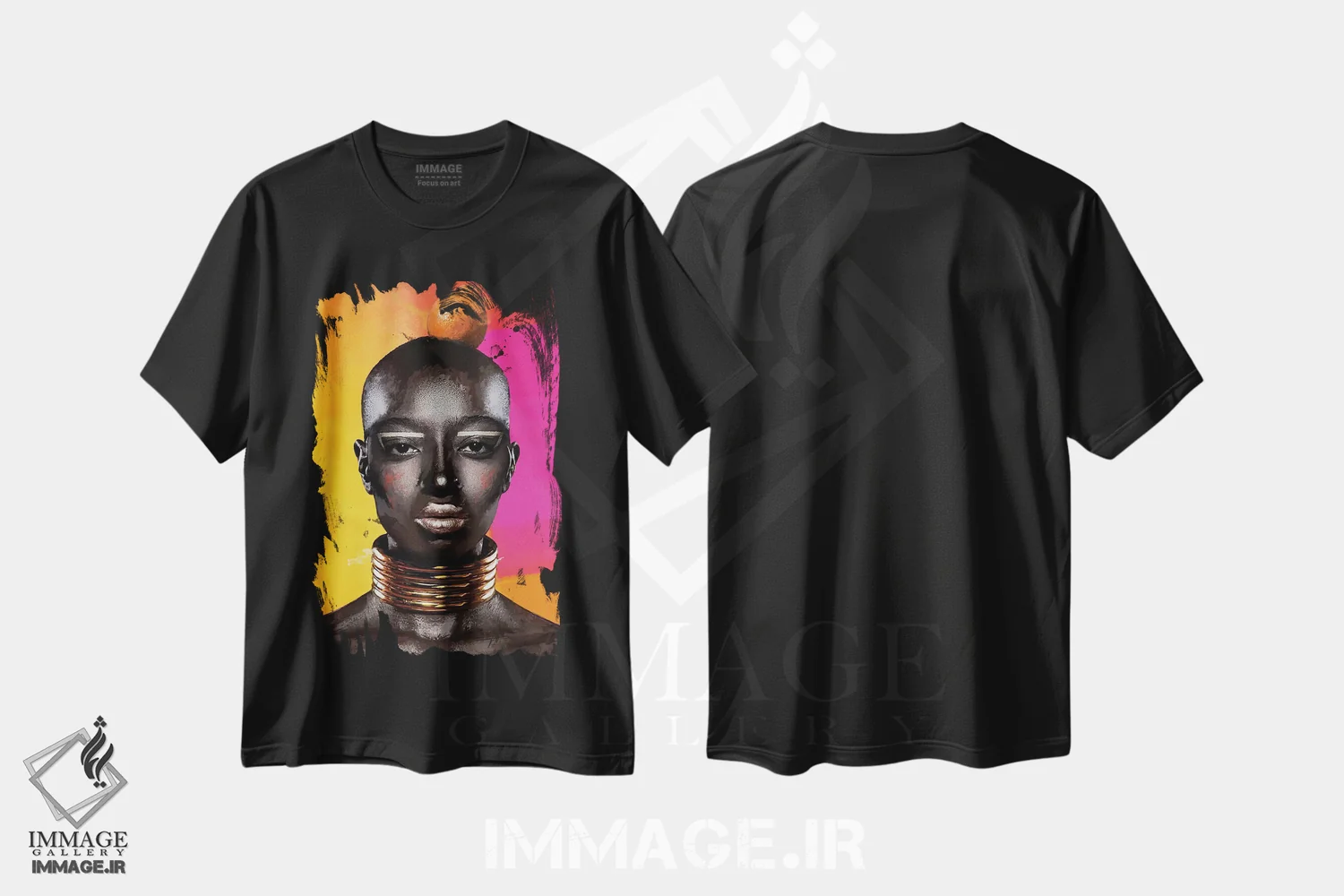 تیشرت مشکی طرح دار – تیشرت فرهنگی ,رنگ شماره III اثر مارسیا آلک immage.ir