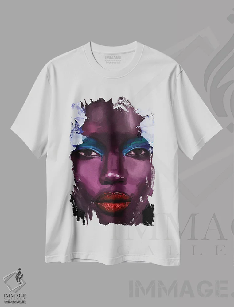 تیشرت سفید طرح دار – تیشرت گلدار ,قومیت ها III اثر مارسیا آلک immage.ir