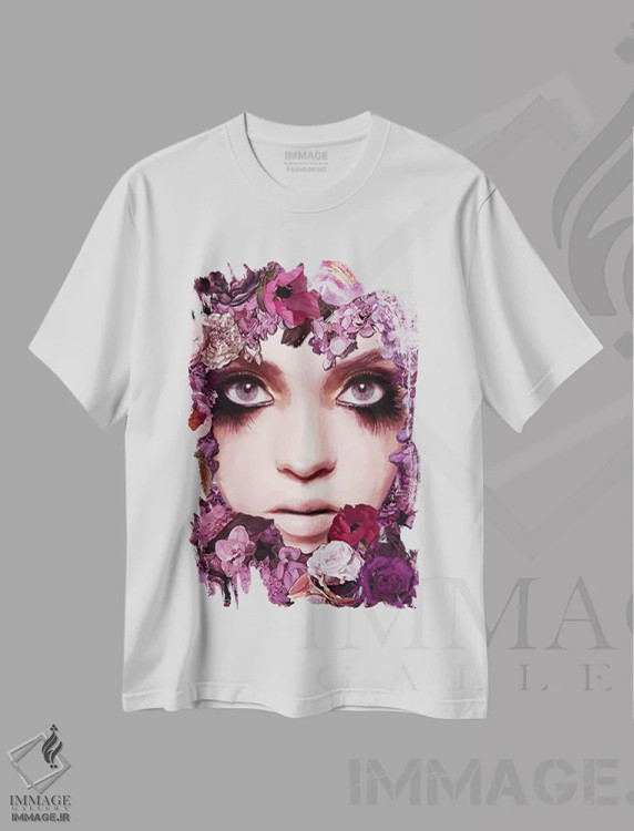 تیشرت سفید طرح دار – تیشرت هنری ,قومیت ها V اثر مارسیا آلک فروشگاه ایماژ