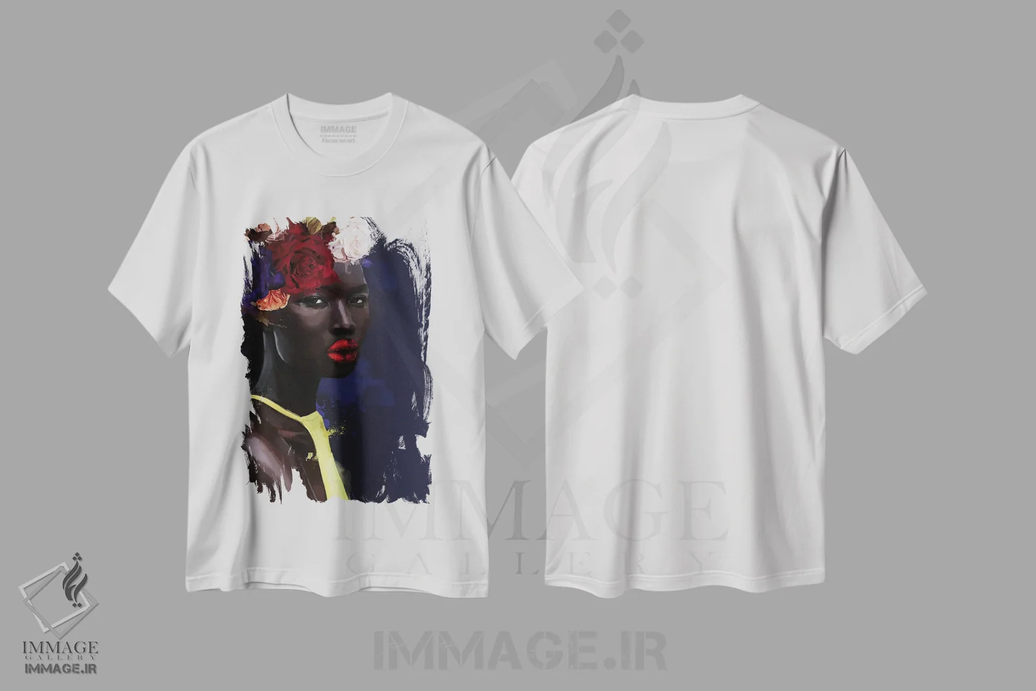 تیشرت سفید طرح دار – تیشرت گلدار ,قومیت ها XXIII اثر مارسیا آلک immage.ir