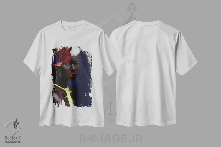 تیشرت سفید طرح دار – تیشرت گلدار ,قومیت ها XXIII اثر مارسیا آلک immage.ir