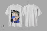 تیشرت سفید طرح دار – تیشرت انگیزشی ,چهره شماره LV اثر مارسیا آلک فروشگاه ایماژ