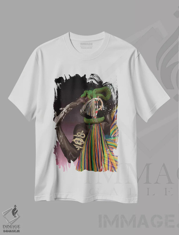 تیشرت سفید طرح دار – تیشرت حیوانات ,زیبایی مقدس اثر مارسیا آلک فروشگاه ایماژ