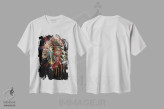 تیشرت سفید طرح دار – تیشرت بومیان آمریکا ,جمجمه II اثر مارسیا آلک immage.ir