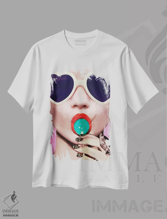 تیشرت سفید طرح دار – تیشرت فانتزی ,سه لتی شماره IIIC اثر مارسیا آلک فروشگاه ایماژ