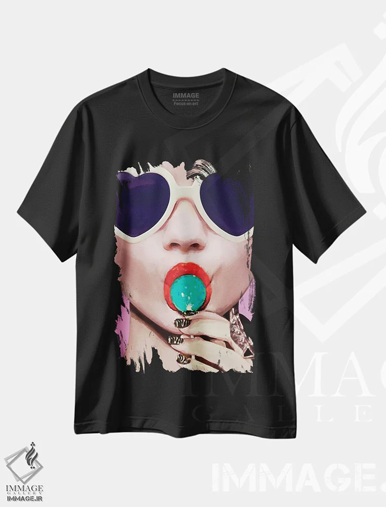 تیشرت مشکی طرح دار – تیشرت فانتزی ,سه لتی شماره IIIC اثر مارسیا آلک immage.ir