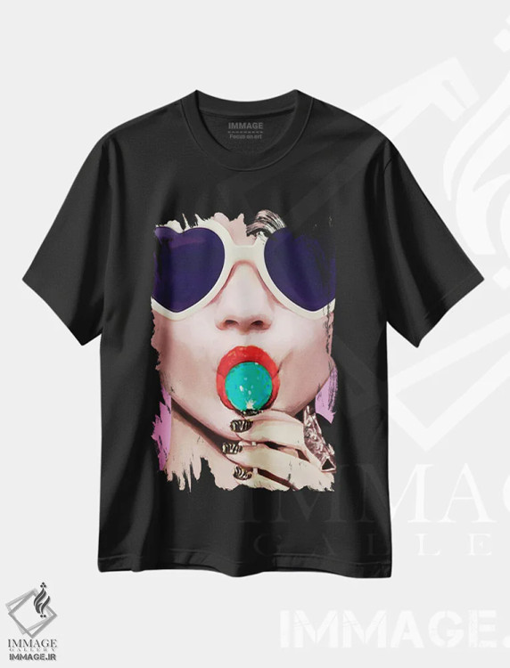 تیشرت مشکی طرح دار – تیشرت فانتزی ,سه لتی شماره IIIC اثر مارسیا آلک immage.ir