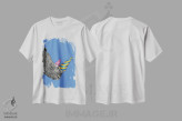 تیشرت سفید طرح دار – تیشرت فانتزی ,کرگدن مهمانی اثر مارتینا اسکات immage.ir