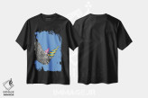 تیشرت مشکی طرح دار – تیشرت فانتزی ,کرگدن مهمانی اثر مارتینا اسکات فروشگاه ایماژ