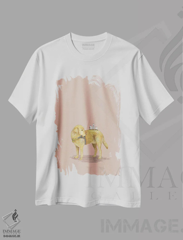 تیشرت سفید طرح دار – تیشرت طنز ,سه موش کور اثر مارتینا اسکات فروشگاه ایماژ