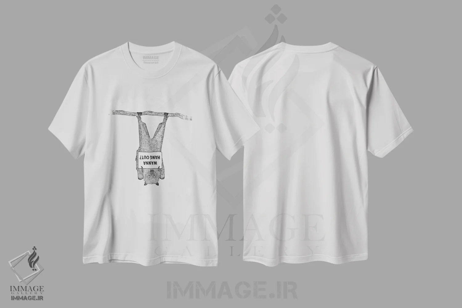 تیشرت سفید طرح دار – تیشرت طنز ,دوست داری وقت بگذرونیم؟ اثر مارتینا اسکات فروشگاه ایماژ