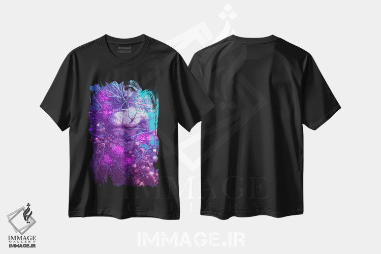 تیشرت مشکی طرح دار – تیشرت فانتزی اسپرت ,انتقام اثر ماریشا بکر immage.ir