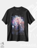 تیشرت مشکی طرح دار – تیشرت گیمینگ ,کیهان نورد اثر ماریشا بکر immage.ir